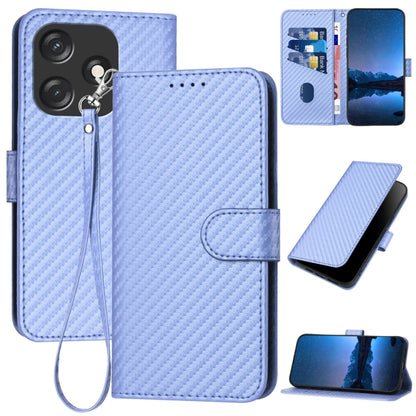 YX0070 Carbon Fiber Buckle Leather Phone Case with Lanyard, For Tecno Camon 20 / 20 Pro 4G, For Tecno Spark 10C, For Tecno Spark 10 4G, For Tecno Spark Go 2023, For Tecno Spark 10 Pro, For Tecno Pova 4, For Tecno Pova 2