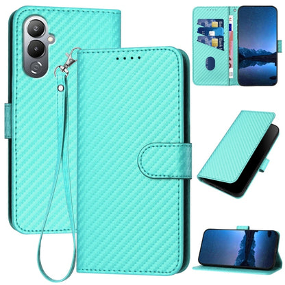 YX0070 Carbon Fiber Buckle Leather Phone Case with Lanyard, For Tecno Camon 20 / 20 Pro 4G, For Tecno Spark 10C, For Tecno Spark 10 4G, For Tecno Spark Go 2023, For Tecno Spark 10 Pro, For Tecno Pova 4, For Tecno Pova 2