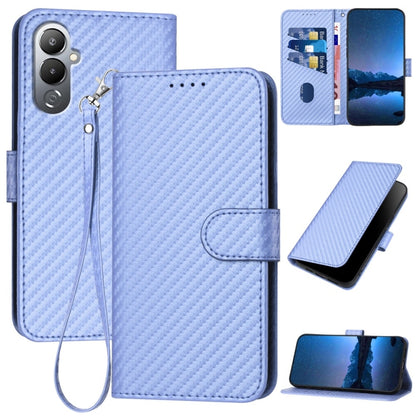 YX0070 Carbon Fiber Buckle Leather Phone Case with Lanyard, For Tecno Camon 20 / 20 Pro 4G, For Tecno Spark 10C, For Tecno Spark 10 4G, For Tecno Spark Go 2023, For Tecno Spark 10 Pro, For Tecno Pova 4, For Tecno Pova 2
