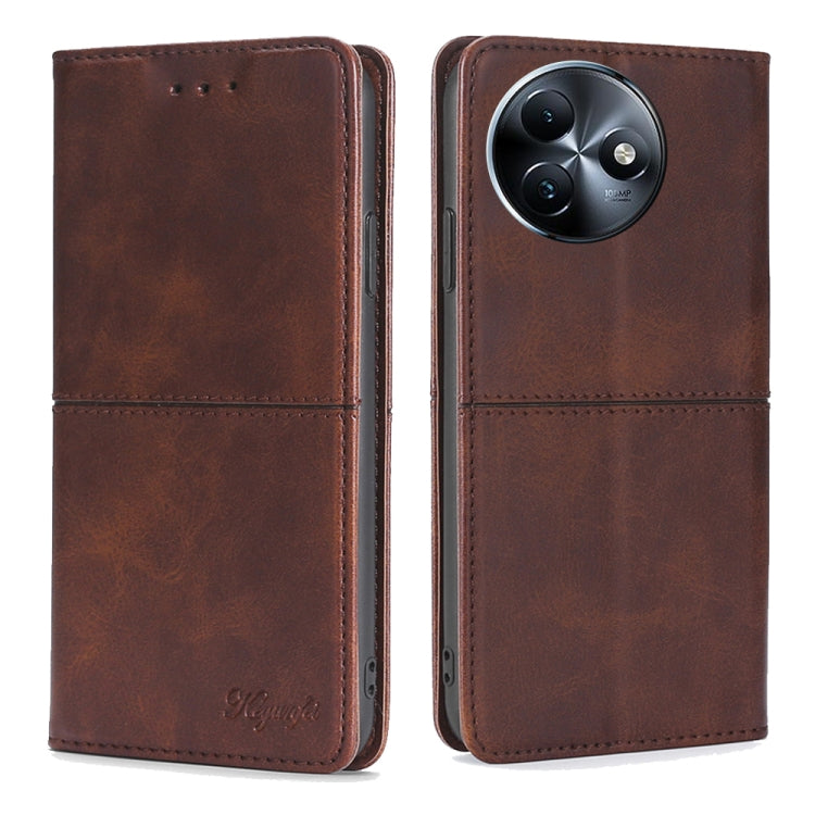 Cow Texture Magnetic Leather Phone Case, For itel City 200 4G, For itel A100C 4G, For itel A90 4G, For itel A50 4G, For itel RS4 4G, For itel S24 4G, For itel P55+ 4G