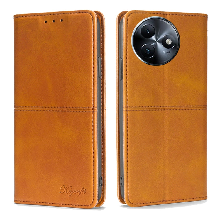 Cow Texture Magnetic Leather Phone Case, For itel City 200 4G, For itel A100C 4G, For itel A90 4G, For itel A50 4G, For itel RS4 4G, For itel S24 4G, For itel P55+ 4G