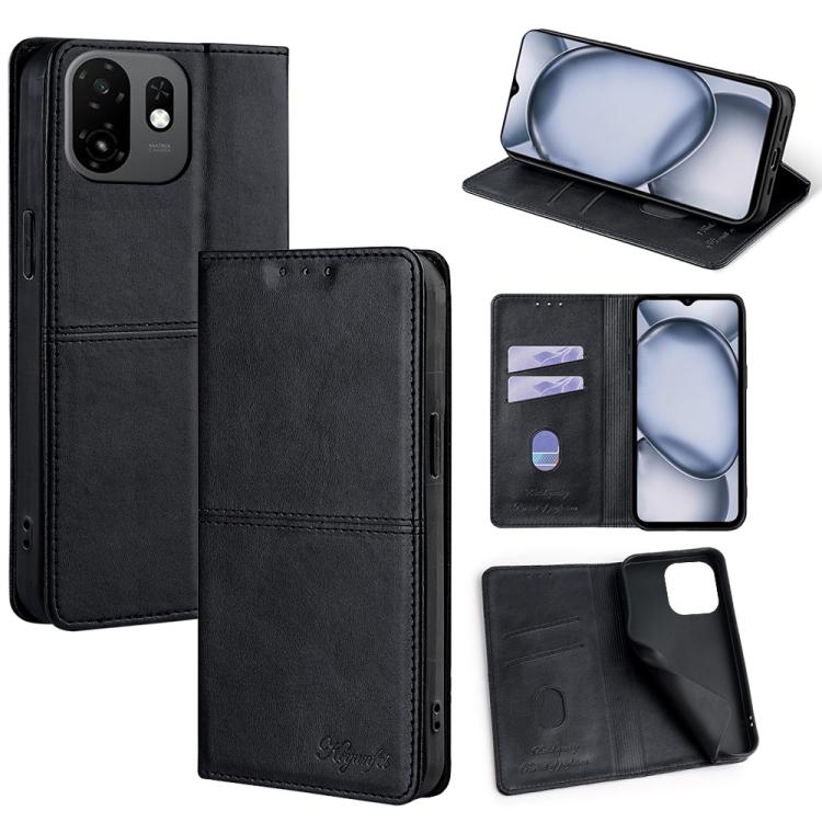 Cow Texture Magnetic Leather Phone Case, For itel City 200 4G, For itel A100C 4G, For itel A90 4G, For itel A50 4G, For itel RS4 4G, For itel S24 4G, For itel P55+ 4G