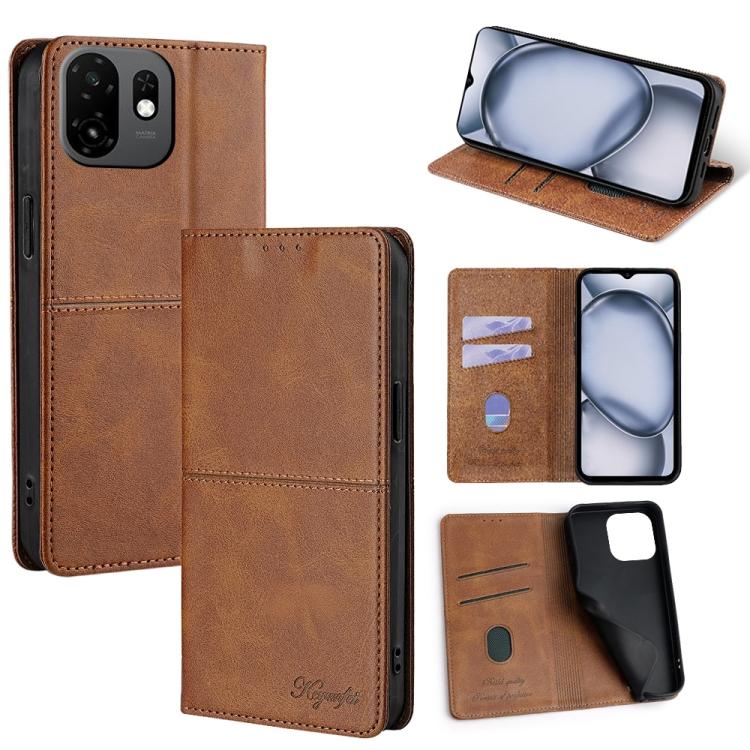 Cow Texture Magnetic Leather Phone Case, For itel City 200 4G, For itel A100C 4G, For itel A90 4G, For itel A50 4G, For itel RS4 4G, For itel S24 4G, For itel P55+ 4G