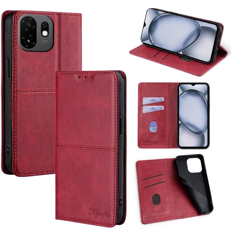 Cow Texture Magnetic Leather Phone Case, For itel City 200 4G, For itel A100C 4G, For itel A90 4G, For itel A50 4G, For itel RS4 4G, For itel S24 4G, For itel P55+ 4G