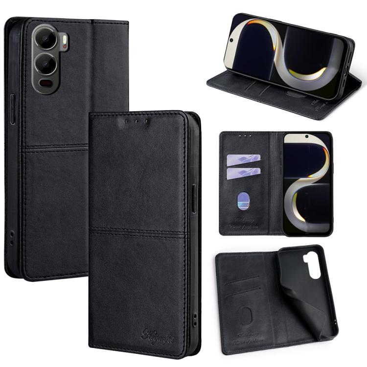 Cow Texture Magnetic Leather Phone Case, For itel City 200 4G, For itel A100C 4G, For itel A90 4G, For itel A50 4G, For itel RS4 4G, For itel S24 4G, For itel P55+ 4G
