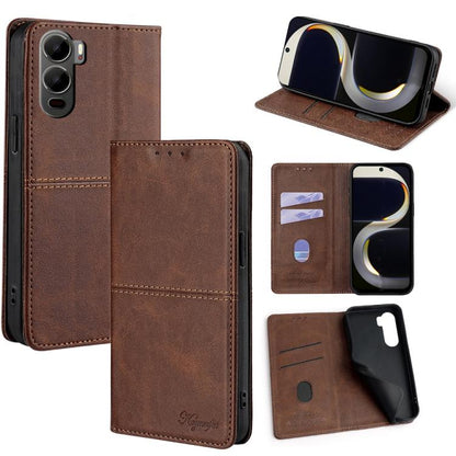 Cow Texture Magnetic Leather Phone Case, For itel City 200 4G, For itel A100C 4G, For itel A90 4G, For itel A50 4G, For itel RS4 4G, For itel S24 4G, For itel P55+ 4G
