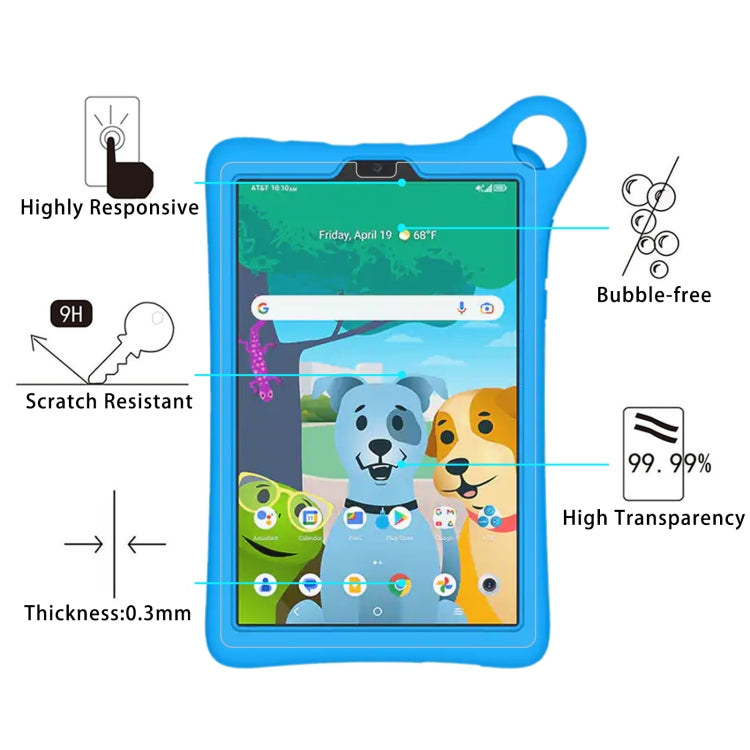 2 PCS/Pack 9H 0.3mm Explosion-proof Tempered Glass Film, For AT&T amiGo Jr. Tab 8.0, For AT&T amiGo Jr. Tab 2 8.7