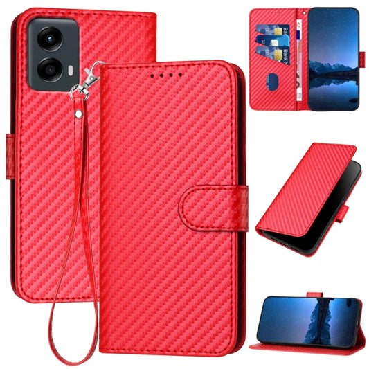 YX0070 Carbon Fiber Buckle Leather Phone Case with Lanyard, For Motorola Moto G 5G 2024, For Motorola Moto G Stylus 5G 2024, For Motorola Moto G04 / G24, For Motorola Moto G34, For Motorola Moto G Play 4G 2024, For Motorola Moto G Power 5G 2024        ...
