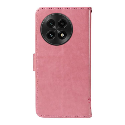 Tree & Cat Embossed Pattern Flip Leather Phone Case, For OnePlus 13, For OnePlus Nord CE4