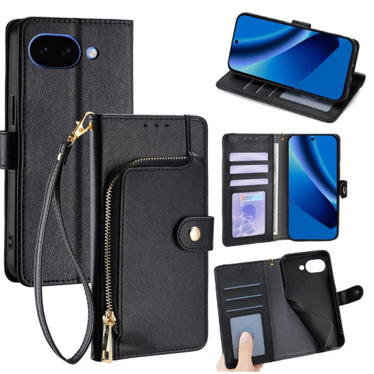 Zipper Bag Leather Phone Case, For Google Pixel 10a, For Google Pixel 9 Pro XL, For Google Pixel 9, For Google Pixel 8a