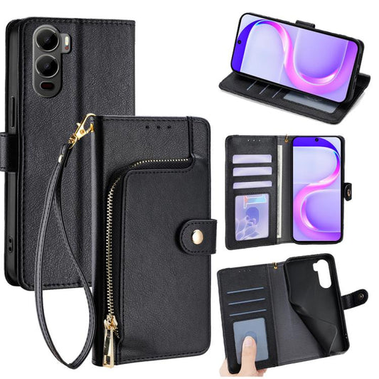 Zipper Bag Leather Phone Case, For itel City 200 4G, For itel A100C 4G, For itel A90 4G, For itel A50C 4G, For itel A50 4G, For itel RS4 4G, For itel S24 4G, For itel P55+ 4G