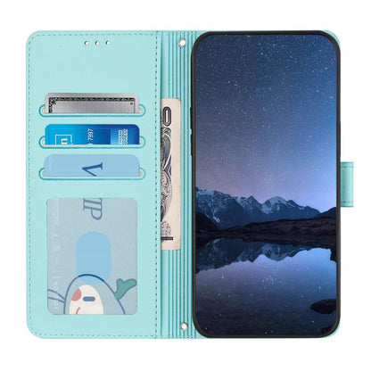 Cat Rat Embossed Pattern RFID Leather Phone Case with Lanyard, For Realme 15 / 15 Pro 5G Global, For Realme C71 4G Global, For Realme Neo7 Turbo 5G, For Realme V70 / 14x Global / C75 5G, For Realme Narzo 80 Pro / 14 Pro 5G India                        ...