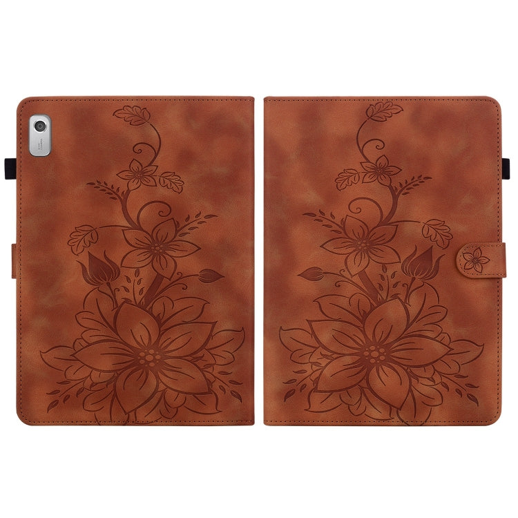 Lily Embossed Leather Tablet Case, For Lenovo Tab M9, For Lenovo Tab P11 Pro Gen 2 11.2, For Lenovo Tab P11 Gen 2 11.5, For Lenovo Tab M10 10.1 3rd Gen, For Lenovo Tab M10 Plus 10.6 3rd Gen, For Lenovo Tab K10, For Lenovo Tab M7 3rd Gen                ...