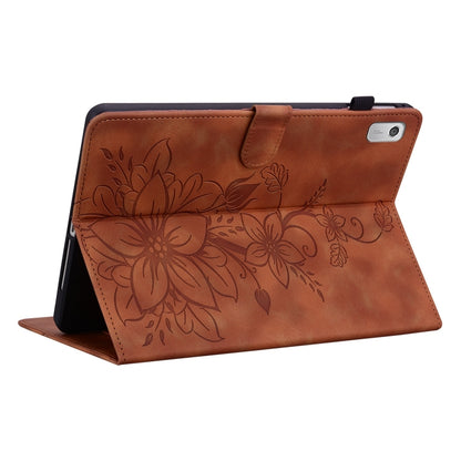 Lily Embossed Leather Tablet Case, For Lenovo Tab M9, For Lenovo Tab P11 Pro Gen 2 11.2, For Lenovo Tab P11 Gen 2 11.5, For Lenovo Tab M10 10.1 3rd Gen, For Lenovo Tab M10 Plus 10.6 3rd Gen, For Lenovo Tab K10, For Lenovo Tab M7 3rd Gen                ...