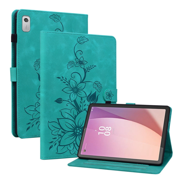 Lily Embossed Leather Tablet Case, For Lenovo Tab M9, For Lenovo Tab P11 Pro Gen 2 11.2, For Lenovo Tab P11 Gen 2 11.5, For Lenovo Tab M10 10.1 3rd Gen, For Lenovo Tab M10 Plus 10.6 3rd Gen, For Lenovo Tab K10, For Lenovo Tab M7 3rd Gen                ...