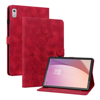 Lily Embossed Leather Tablet Case, For Lenovo Tab M9, For Lenovo Tab P11 Pro Gen 2 11.2, For Lenovo Tab P11 Gen 2 11.5, For Lenovo Tab M10 10.1 3rd Gen, For Lenovo Tab M10 Plus 10.6 3rd Gen, For Lenovo Tab K10, For Lenovo Tab M7 3rd Gen                ...