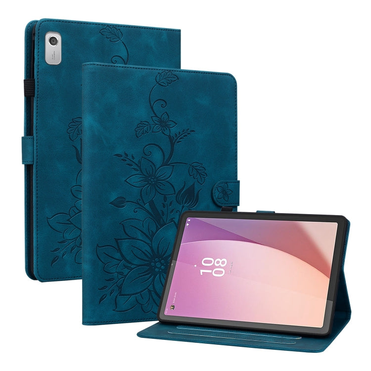 Lily Embossed Leather Tablet Case, For Lenovo Tab M9, For Lenovo Tab P11 Pro Gen 2 11.2, For Lenovo Tab P11 Gen 2 11.5, For Lenovo Tab M10 10.1 3rd Gen, For Lenovo Tab M10 Plus 10.6 3rd Gen, For Lenovo Tab K10, For Lenovo Tab M7 3rd Gen                ...