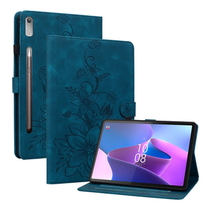 Lily Embossed Leather Tablet Case, For Lenovo Tab M9, For Lenovo Tab P11 Pro Gen 2 11.2, For Lenovo Tab P11 Gen 2 11.5, For Lenovo Tab M10 10.1 3rd Gen, For Lenovo Tab M10 Plus 10.6 3rd Gen, For Lenovo Tab K10, For Lenovo Tab M7 3rd Gen                ...