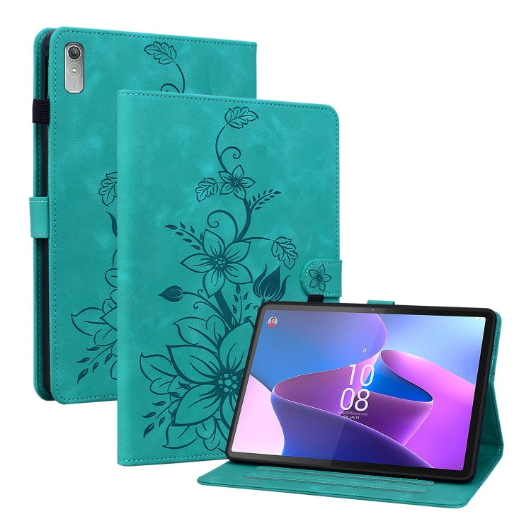 Lily Embossed Leather Tablet Case, For Lenovo Tab M9, For Lenovo Tab P11 Pro Gen 2 11.2, For Lenovo Tab P11 Gen 2 11.5, For Lenovo Tab M10 10.1 3rd Gen, For Lenovo Tab M10 Plus 10.6 3rd Gen, For Lenovo Tab K10, For Lenovo Tab M7 3rd Gen                ...