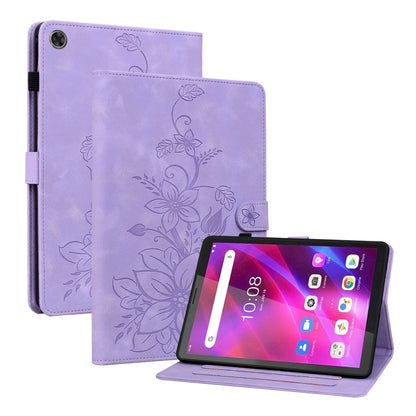 Lily Embossed Leather Tablet Case, For Lenovo Tab M9, For Lenovo Tab P11 Pro Gen 2 11.2, For Lenovo Tab P11 Gen 2 11.5, For Lenovo Tab M10 10.1 3rd Gen, For Lenovo Tab M10 Plus 10.6 3rd Gen, For Lenovo Tab K10, For Lenovo Tab M7 3rd Gen                ...
