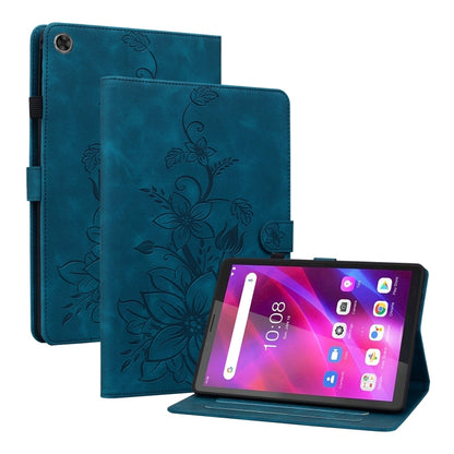 Lily Embossed Leather Tablet Case, For Lenovo Tab M9, For Lenovo Tab P11 Pro Gen 2 11.2, For Lenovo Tab P11 Gen 2 11.5, For Lenovo Tab M10 10.1 3rd Gen, For Lenovo Tab M10 Plus 10.6 3rd Gen, For Lenovo Tab K10, For Lenovo Tab M7 3rd Gen                ...
