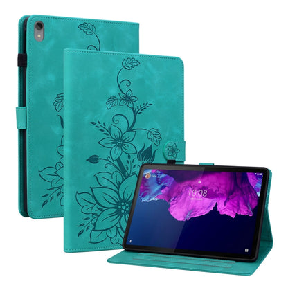 Lily Embossed Leather Tablet Case, For Lenovo Tab M9, For Lenovo Tab P11 Pro Gen 2 11.2, For Lenovo Tab P11 Gen 2 11.5, For Lenovo Tab M10 10.1 3rd Gen, For Lenovo Tab M10 Plus 10.6 3rd Gen, For Lenovo Tab K10, For Lenovo Tab M7 3rd Gen                ...