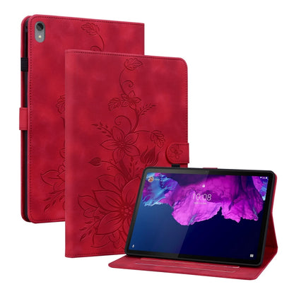 Lily Embossed Leather Tablet Case, For Lenovo Tab M9, For Lenovo Tab P11 Pro Gen 2 11.2, For Lenovo Tab P11 Gen 2 11.5, For Lenovo Tab M10 10.1 3rd Gen, For Lenovo Tab M10 Plus 10.6 3rd Gen, For Lenovo Tab K10, For Lenovo Tab M7 3rd Gen                ...