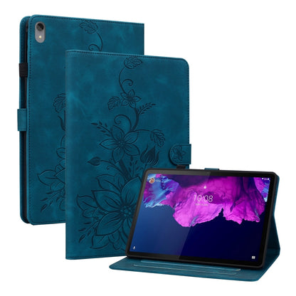 Lily Embossed Leather Tablet Case, For Lenovo Tab M9, For Lenovo Tab P11 Pro Gen 2 11.2, For Lenovo Tab P11 Gen 2 11.5, For Lenovo Tab M10 10.1 3rd Gen, For Lenovo Tab M10 Plus 10.6 3rd Gen, For Lenovo Tab K10, For Lenovo Tab M7 3rd Gen                ...