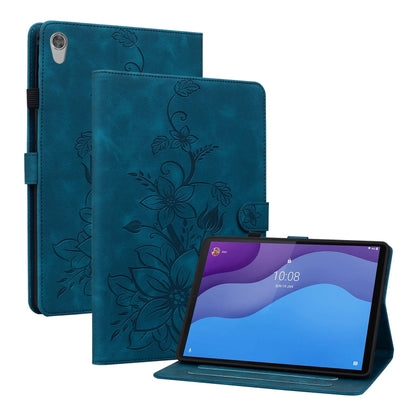 Lily Embossed Leather Tablet Case, For Lenovo Tab M9, For Lenovo Tab P11 Pro Gen 2 11.2, For Lenovo Tab P11 Gen 2 11.5, For Lenovo Tab M10 10.1 3rd Gen, For Lenovo Tab M10 Plus 10.6 3rd Gen, For Lenovo Tab K10, For Lenovo Tab M7 3rd Gen                ...