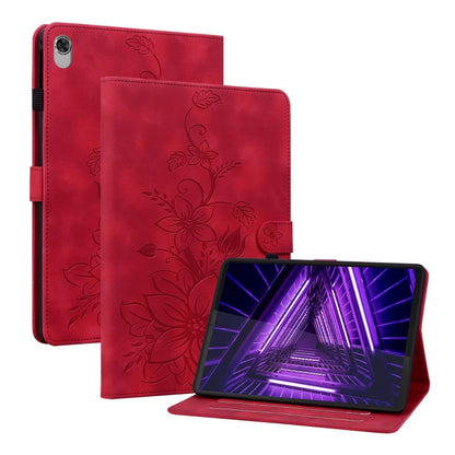 Lily Embossed Leather Tablet Case, For Lenovo Tab M9, For Lenovo Tab P11 Pro Gen 2 11.2, For Lenovo Tab P11 Gen 2 11.5, For Lenovo Tab M10 10.1 3rd Gen, For Lenovo Tab M10 Plus 10.6 3rd Gen, For Lenovo Tab K10, For Lenovo Tab M7 3rd Gen                ...