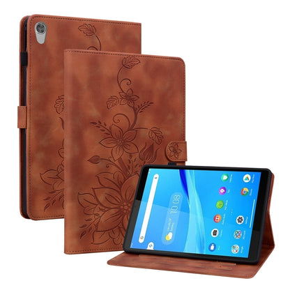 Lily Embossed Leather Tablet Case, For Lenovo Tab M9, For Lenovo Tab P11 Pro Gen 2 11.2, For Lenovo Tab P11 Gen 2 11.5, For Lenovo Tab M10 10.1 3rd Gen, For Lenovo Tab M10 Plus 10.6 3rd Gen, For Lenovo Tab K10, For Lenovo Tab M7 3rd Gen                ...