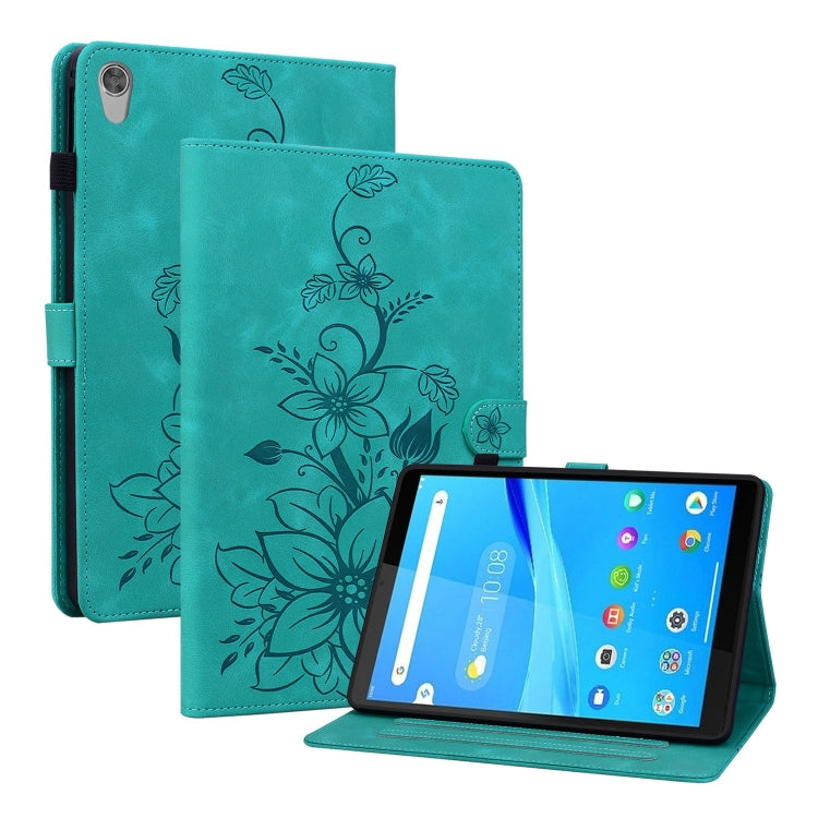 Lily Embossed Leather Tablet Case, For Lenovo Tab M9, For Lenovo Tab P11 Pro Gen 2 11.2, For Lenovo Tab P11 Gen 2 11.5, For Lenovo Tab M10 10.1 3rd Gen, For Lenovo Tab M10 Plus 10.6 3rd Gen, For Lenovo Tab K10, For Lenovo Tab M7 3rd Gen                ...