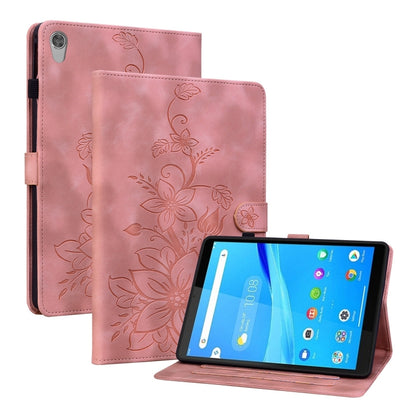 Lily Embossed Leather Tablet Case, For Lenovo Tab M9, For Lenovo Tab P11 Pro Gen 2 11.2, For Lenovo Tab P11 Gen 2 11.5, For Lenovo Tab M10 10.1 3rd Gen, For Lenovo Tab M10 Plus 10.6 3rd Gen, For Lenovo Tab K10, For Lenovo Tab M7 3rd Gen                ...