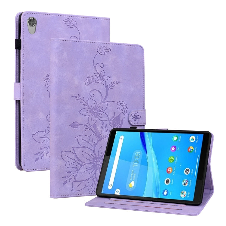Lily Embossed Leather Tablet Case, For Lenovo Tab M9, For Lenovo Tab P11 Pro Gen 2 11.2, For Lenovo Tab P11 Gen 2 11.5, For Lenovo Tab M10 10.1 3rd Gen, For Lenovo Tab M10 Plus 10.6 3rd Gen, For Lenovo Tab K10, For Lenovo Tab M7 3rd Gen                ...