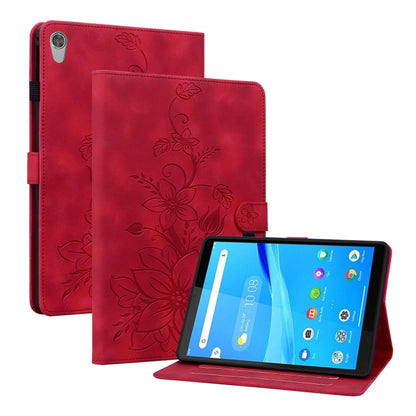 Lily Embossed Leather Tablet Case, For Lenovo Tab M9, For Lenovo Tab P11 Pro Gen 2 11.2, For Lenovo Tab P11 Gen 2 11.5, For Lenovo Tab M10 10.1 3rd Gen, For Lenovo Tab M10 Plus 10.6 3rd Gen, For Lenovo Tab K10, For Lenovo Tab M7 3rd Gen                ...