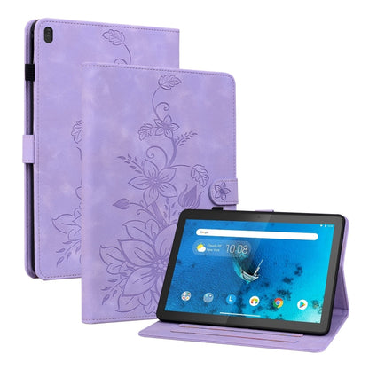 Lily Embossed Leather Tablet Case, For Lenovo Tab M9, For Lenovo Tab P11 Pro Gen 2 11.2, For Lenovo Tab P11 Gen 2 11.5, For Lenovo Tab M10 10.1 3rd Gen, For Lenovo Tab M10 Plus 10.6 3rd Gen, For Lenovo Tab K10, For Lenovo Tab M7 3rd Gen                ...