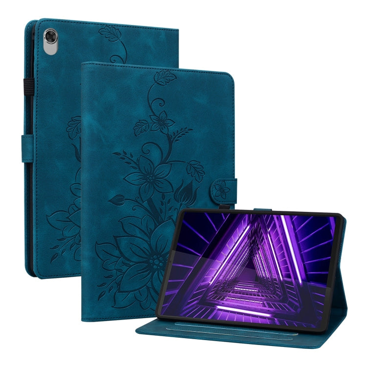 Lily Embossed Leather Tablet Case, For Lenovo Tab M9, For Lenovo Tab P11 Pro Gen 2 11.2, For Lenovo Tab P11 Gen 2 11.5, For Lenovo Tab M10 10.1 3rd Gen, For Lenovo Tab M10 Plus 10.6 3rd Gen, For Lenovo Tab K10, For Lenovo Tab M7 3rd Gen                ...
