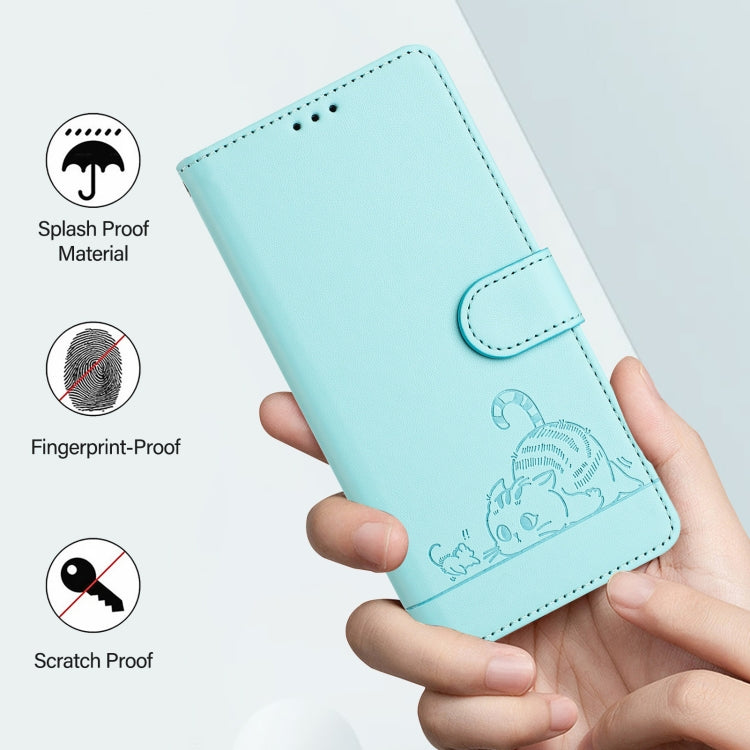 Cat Rat Embossed Pattern RFID Leather Phone Case with Lanyard, For Infinix Smart 8 Plus / 8 Pro, For Infinix GT 20 Pro/X6871, For Infinix Note 40 Pro 4G X6850, For Infinix Note 40 Pro 5G X6851, For Infinix Note 40, For Infinix Note 40 5G               ...