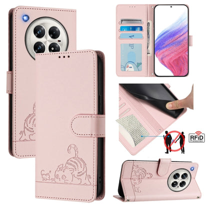 Cat Rat Embossed Pattern RFID Leather Phone Case with Lanyard, For Infinix GT 50 Pro 5G, For Infinix Note Edge 5G Global, For Infinix Smart 20 4G X6840, For Infinix Note 60 5G / 60 Pro 5G, For Infinix Hot 60i 5G / Tecno Spark Go 5G                     ...