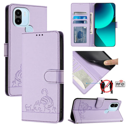 Cat Rat Embossed Pattern RFID Leather Phone Case with Lanyard, For Xiaomi Redmi K50i, For Xiaomi Redmi Note 12 5G Global, For Xiaomi POCO X5, For Xiaomi Redmi Note 12 Turbo 5G, For Xiaomi POCO F5 Pro, For Xiaomi Redmi Note 11 4G Global                 ...