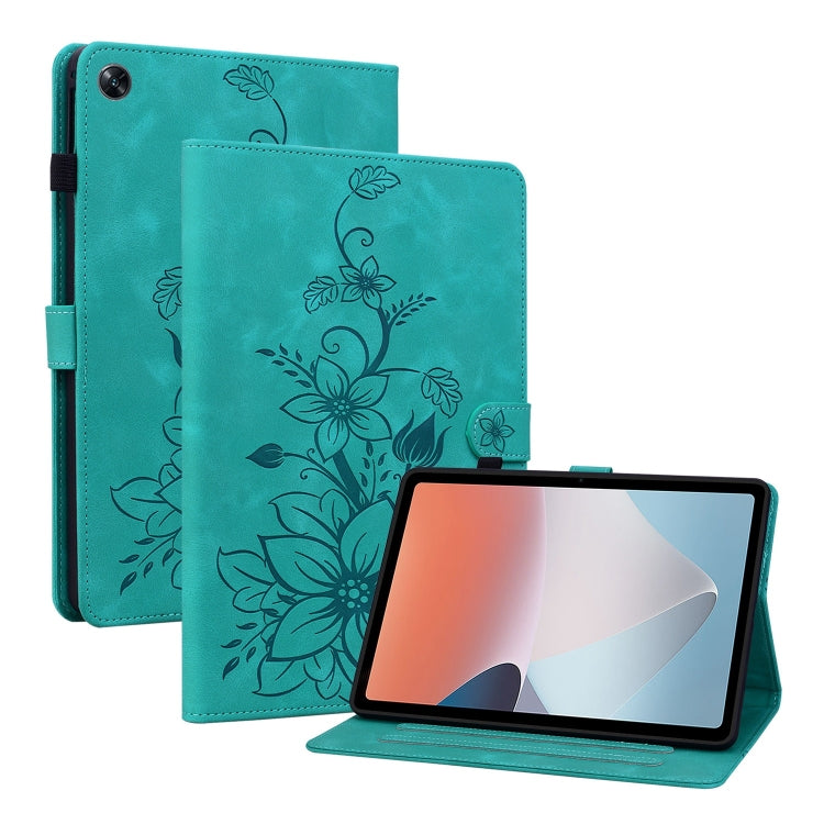 Lily Embossed Leather Tablet Case, For OPPO Pad Mini 8.8 inch 2026, For OPPO Pad SE 11 inch, For OPPO Pad Air