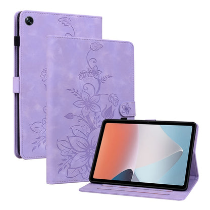 Lily Embossed Leather Tablet Case, For OPPO Pad Mini 8.8 inch 2026, For OPPO Pad SE 11 inch, For OPPO Pad Air
