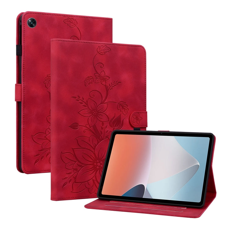 Lily Embossed Leather Tablet Case, For OPPO Pad Mini 8.8 inch 2026, For OPPO Pad SE 11 inch, For OPPO Pad Air