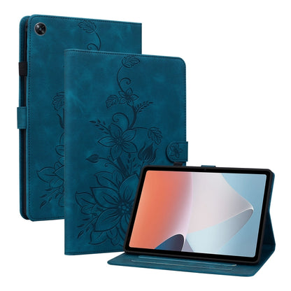 Lily Embossed Leather Tablet Case, For OPPO Pad Mini 8.8 inch 2026, For OPPO Pad SE 11 inch, For OPPO Pad Air