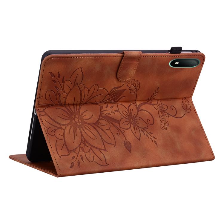 Lily Embossed Leather Tablet Case, For OPPO Pad Mini 8.8 inch 2026, For OPPO Pad SE 11 inch, For OPPO Pad Air