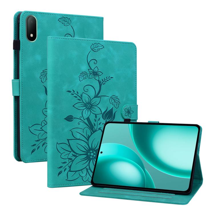Lily Embossed Leather Tablet Case, For OPPO Pad Mini 8.8 inch 2026, For OPPO Pad SE 11 inch, For OPPO Pad Air