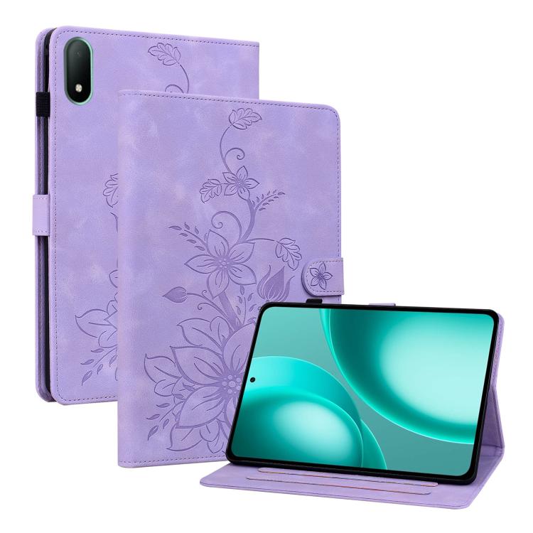 Lily Embossed Leather Tablet Case, For OPPO Pad Mini 8.8 inch 2026, For OPPO Pad SE 11 inch, For OPPO Pad Air