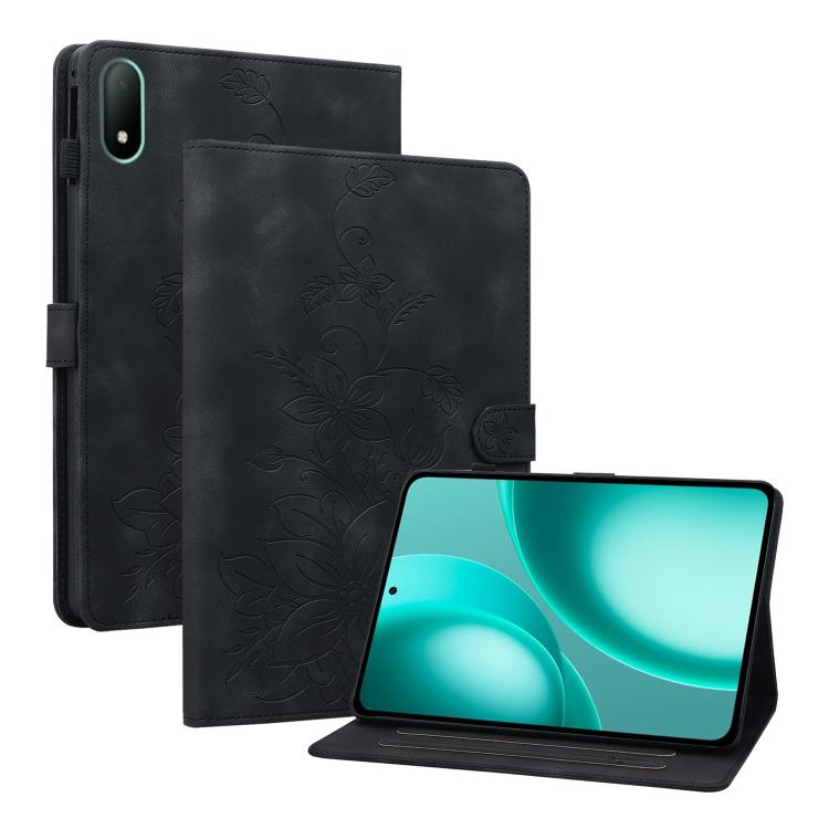 Lily Embossed Leather Tablet Case, For OPPO Pad Mini 8.8 inch 2026, For OPPO Pad SE 11 inch, For OPPO Pad Air