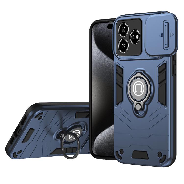 Camshield Ring Holder Phone Case, For ZTE Blade A56 4G, For ZTE Blade V70 Vita, For ZTE Axon 60, For ZTE Blade A54