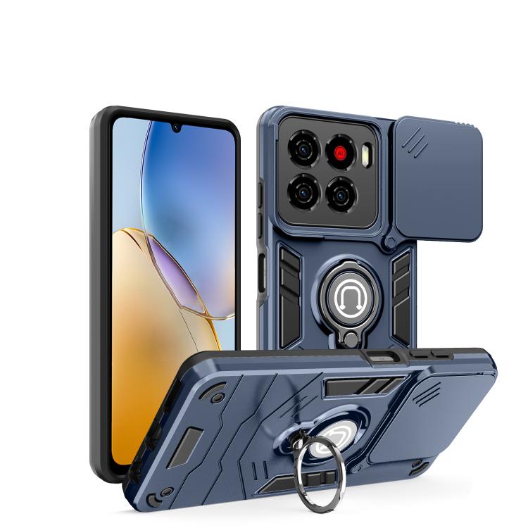 Camshield Ring Holder Phone Case, For ZTE Blade A56 4G, For ZTE Blade V70 Vita, For ZTE Axon 60, For ZTE Blade A54